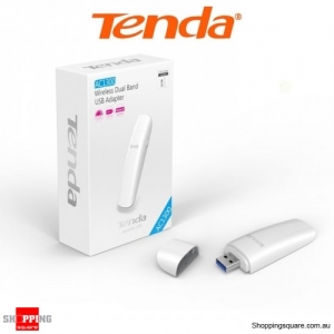 Tenda U12 AC1300 Wireless Dual-Band USB 3.0 Adapter White