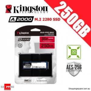 Kingston A2000 250GB M.2 2280 3D NAND SSD Solid State Drive
