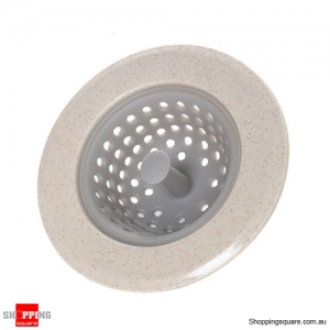 Silicone Drain Sink Stopper Hair Catcher Kitchen Bathtub Floor Drain Protector  - Light Grey