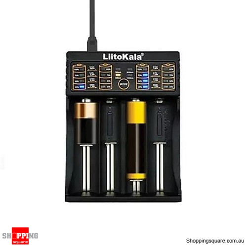 Liitokala Lii-402 Micro USB DC 5V 4 Slots AA/AAA/18650/26650/16340/14500 Battery Charger - AU Stock