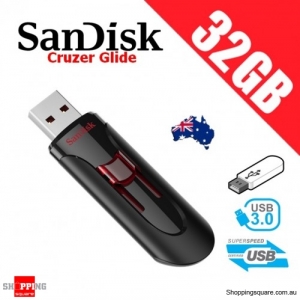 SanDisk Cruzer Glide 32GB 3.0 USB Flash Drive Memory Stick Thumb