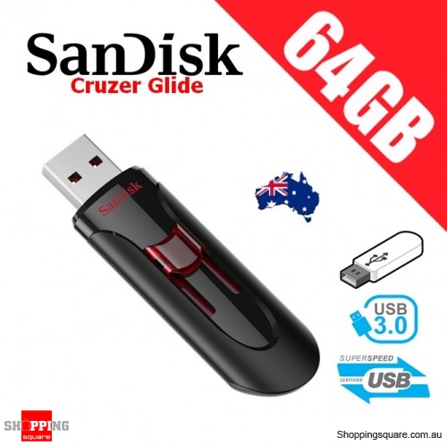SanDisk Cruzer Glide 64GB 3.0 USB Flash Drive Memory Stick Thumb