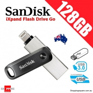 SanDisk iXpand Flash Drive Go 128GB USB 3.0 Flash Drive Memory for iPhone