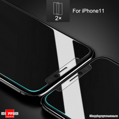 2x NUGLAS 2.5D Clear Tempered Glass Screen Protector for iPhone 11, XR