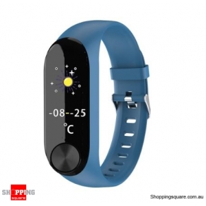 IPS Color Screen Smart Watch Sports Fitness Bracelet - Blue