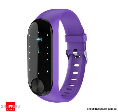 IPS Color Screen Smart Watch Sports Fitness Bracelet - Purple