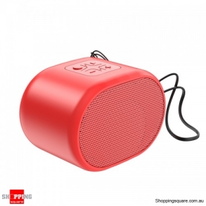Portable Wireless Mini Bluetooth5.0 Speaker Audio Bass - Red