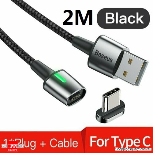Baseus 2M Magnetic Type-C Cable Fast Charging Data Cable Black