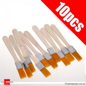 10pcs Solder Flux Paste Brush With Wooden Handle Reballing Tool