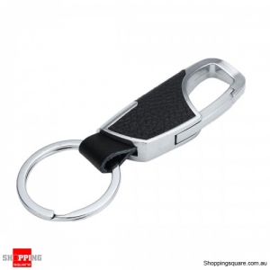 Buckle Carabiner Hook Keychain Key Ring EDC Clip Outdoor - Black