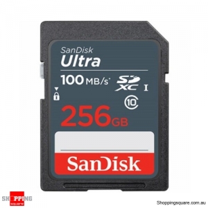 SanDisk Ultra 256GB SD SDXC UHS-I Class 10 Memory Card 100MB/s