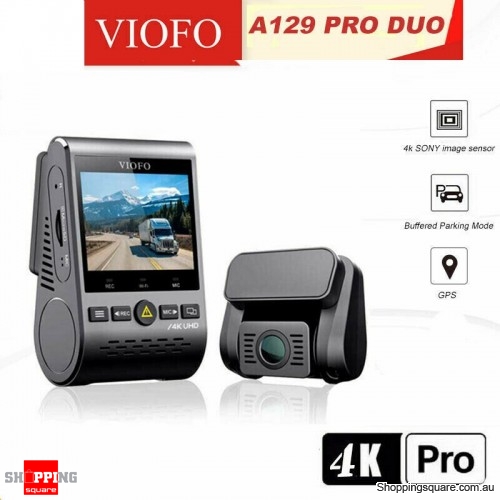 VIOFO A129 PRO DUO Ultra 4K Dashcam Dual Channel, GPS, WI-FI & Bluetooth Dash Camera