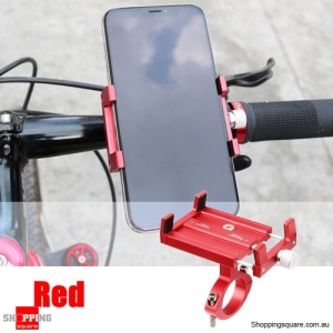 Adjustable Aluminum Phone GPS Holder Mount - Red
