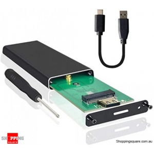 Aluminium M.2 NGFF SSD SATA TO USB 3.0 External Enclosure Storage Case Adapter