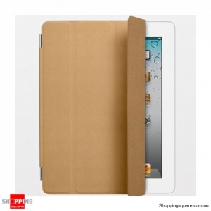 Genuine Apple iPad 2/3/4 Smart Cover - Leather - Tan MD302FE/A