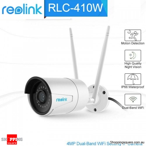 Reolink RLC-410W 4MP 1440P WiFi Outdoor Security Camera 2.4/5G Dual-WiFi Bullet
