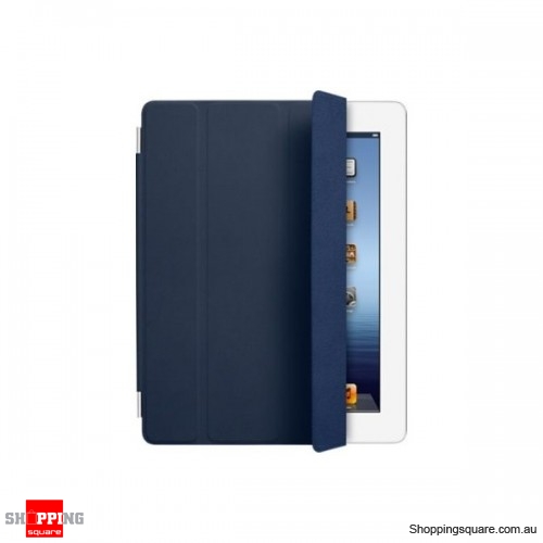 Genuine Apple iPad 2/3/4 Smart Cover - Leather - Navy MD303FE/A