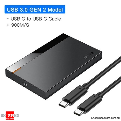 Baseus HDD Case 2.5 SATA to USB 3.0 Adapter Hard Disk Case HDD Enclosure for SSD Case Type C 3.1 HDD Box HD External HDD - Type