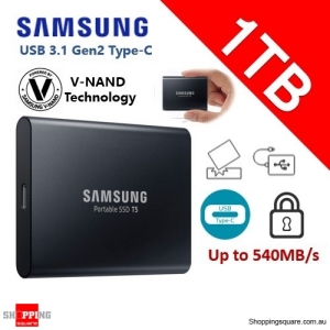 Samsung T5 1TB Portable Solid State Drive USB 3.1 540 MB/s SSD