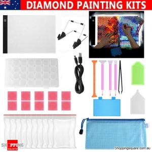 A4 LED Pad Light Board W/ USB Cable+5D Diamond Painting Tools DIY Accessories