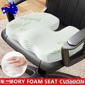 Bamboo Fiber Memory foam Coccyx Cushion Posture Back Hip Support Lumbar Car Seat