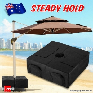 Outdoor Patio Umbrella Base Stand Movable Sand Weight Bags for Offset Cantilever