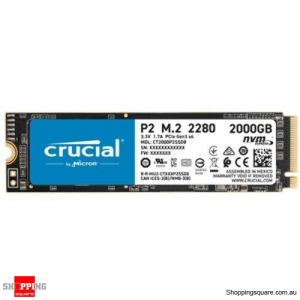 Crucial P2 2TB 3D NAND NVMe PCIe M.2 SSD Up to 2400MB/s (CT2000P2SSD8)