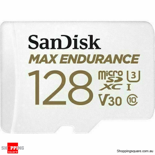 SanDisk 128GB MAX ENDURANCE UHS-I microSDXC Memory Card with SD Adapter 100MB/s (SDSQQVR)