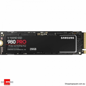 Samsung 980 PRO SSD M.2 2280 PCIe 4.0 Solid State Drive - 250GB (MZ-V8P250BW)