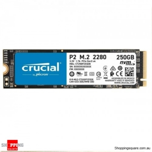 Crucial CT250P2SSD8 P2 250GB 3D NAND NVMe PCIe M.2 Internal SSD, 250 GB