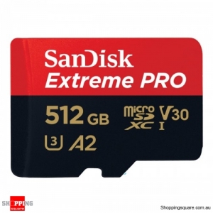 SanDisk Extreme Pro 512GB microSDXC Memory Card UHS-I U3 V30 A2 4K Full HD 170MB/s 