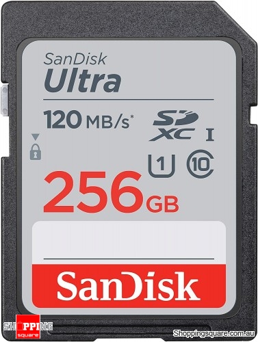 SanDisk 256GB Ultra UHS-I SDHC Memory Card U1 Class 10 120MB/s (SDSDUN4)