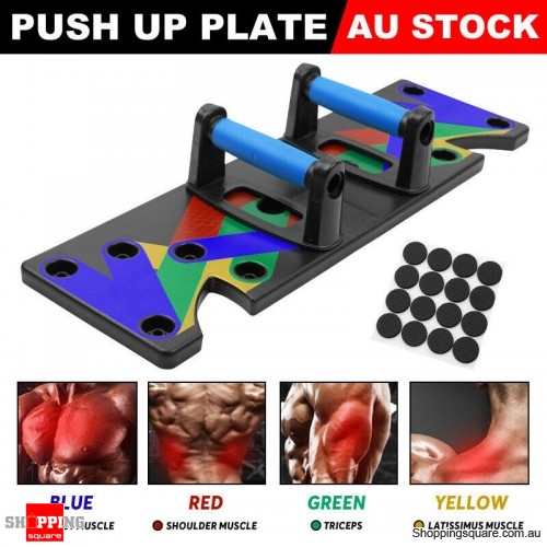 9 in1 Push Up Board Handle GYM Strength Training Equipment System Pushup Stands