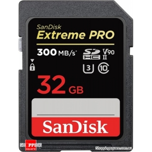 SanDisk Extreme Pro SDXC 32GB UHS-II V90 U3 300/260 (SDSDXDK)