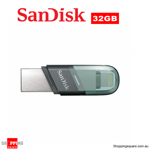 SanDisk 32GB iXpand Flip USB Type-A + Lightning Flash Drive (SDIX90N)