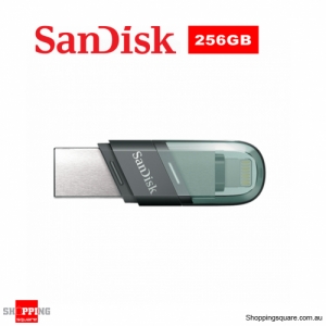 SanDisk 256GB iXpand Flip USB Type-A + Lightning Flash Drive (SDIX90N)