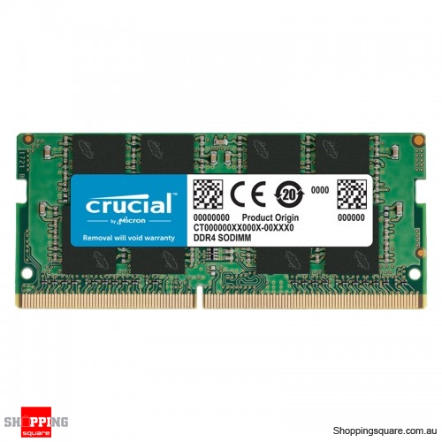 Crucial 8GB (1x8GB) CT8G4SFRA32A 3200MHz DDR4 SODIMM RAM - Laptop Notebook Memory