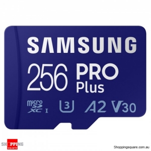 Samsung 256GB PRO Plus UHS-I microSDXC Memory Card with SD Adapter (MB-MD256KA)
