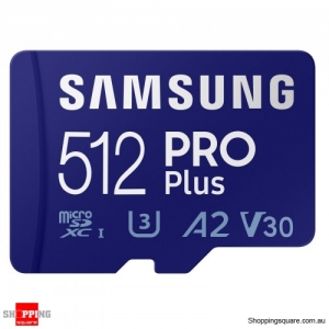 Samsung 512GB PRO Plus UHS-I microSDXC Memory Card with SD Adapter (MB-MD512KA)