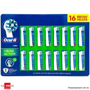 Genuine Oral-B Cross Action Electric Toothbrush Heads Replacement Refills16x