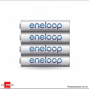 Panasonic AA Rechargeable Eneloop Batteries (Made in Japan), 4pcs Bulk Pack with Bonus Batteries Case
