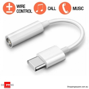 USB-C Type C to 3.5mm Aux Adapter Cable Audio Phone Earphone Headphone Stereo