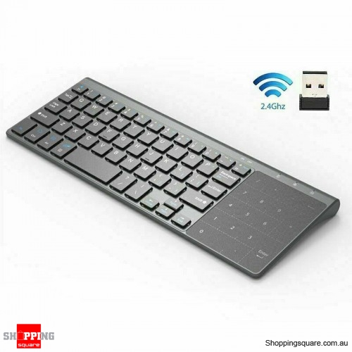 Slim Mini Wireless Keyboard With Touchpad For Computer PC Connected Smart TV