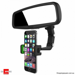 360°Car Rear View Mirror Mount Holder Stand For Phone Multifunctional Universal