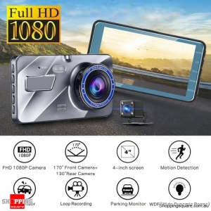 1080P Car Dash Camera Front and Rear Video DVR Recorder IR Night Vision Dual Cam
