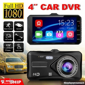 Car Dash Camera Dual Lens Cam FHD 1080P Front and Rear DVR Recorder Night Vision