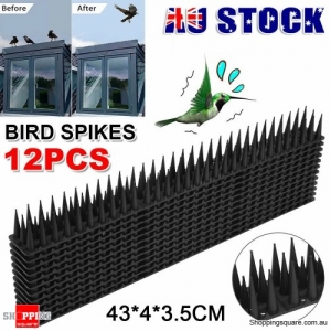 12x Bird Spikes Cat Deterrent Human Possum Spiked Fence Mouse Pest Control Tool