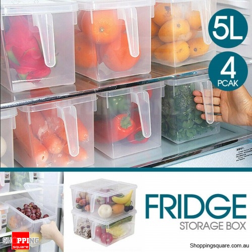 Refrigerator Storage Box Food Container Kitchen Fridge Organiser Freezer