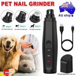 Dog Clippers Pet Nail Grinder Paw Toe Grooming Electric Clipper Wireless Trimmer