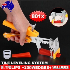 Tile Leveling System Clips Tiling Tool Wrench Floor Wall Wedges Levelling Spacer